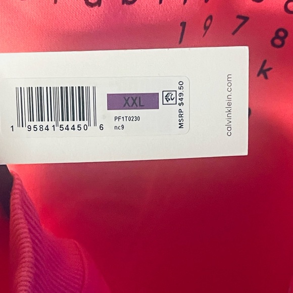 #50 - Calvin Klein Performance Pink Women’s Fleece Sweatshirt. Brand New With … - Picture 5 of 11
